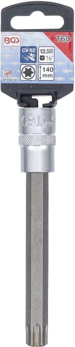 Umetak za bit | duljina 140 mm | 12,5 mm (1/2") | T-profil (za Torx) T60 - Slika 2
