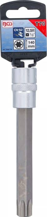 Umetak za bit | duljina 140 mm | 12,5 mm (1/2") | T-profil (za Torx) T70 - Slika 3