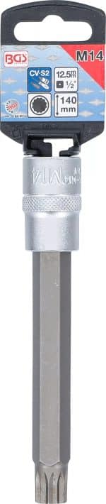 Umetak za bit | duljina 140 mm | 12,5 mm (1/2") | unutarnje ozubljenje (za XZN) M14 - Slika 2