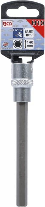 Umetak za bit | duljina 140 mm | 12,5 mm (1/2") | unutarnji šesterokut 10 mm - Slika 2