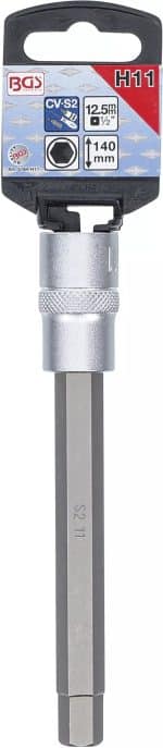 Umetak za bit | duljina 140 mm | 12,5 mm (1/2") | unutarnji šesterokut 11 mm - Slika 2