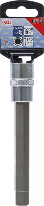 Umetak za bit | duljina 140 mm | 12,5 mm (1/2") | unutarnji šesterokut 13 mm - Slika 2