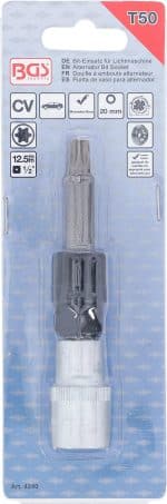 Umetak za bit za alternator | 12,5 mm (1/2") | T-profil (za Torx) T50 - Slika 3