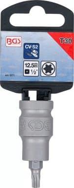 Umetak za teretni bit | duljina 55 mm | 12,5 mm (1/2") | T-profil (za Torx) T30 - Slika 3
