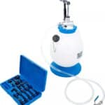 Uređaj za punjenje ulja prijenosnika s ručnom crpkom | s 8 prilagodnika | 7 l