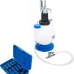 Uređaj za punjenje ulja prijenosnika s ručnom crpkom | s povratnim sustavom | s 8 prilagodnika | 7 l