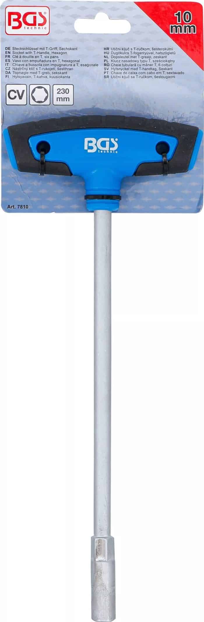 Utični ključ s T-ručkom, šesterokutni | 10 mm - Slika 4