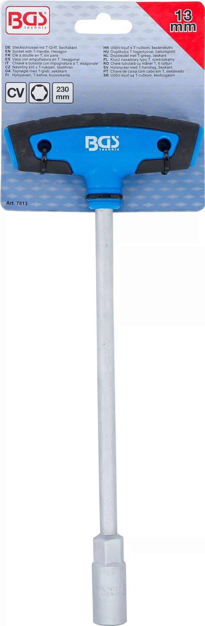 Utični ključ s T-ručkom, šesterokutni | 13 mm - Slika 4