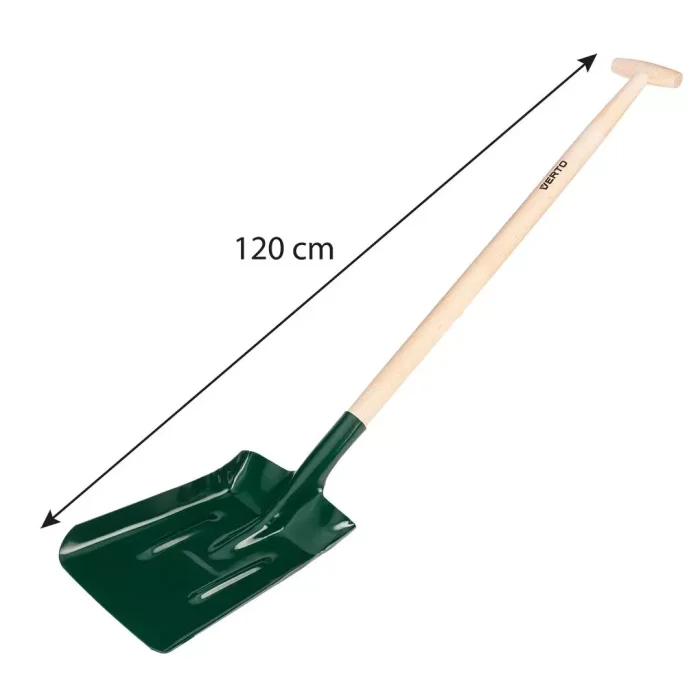 VERTO Karbonska lopata, drvena drška, T-ručka 15G021 - Slika 5