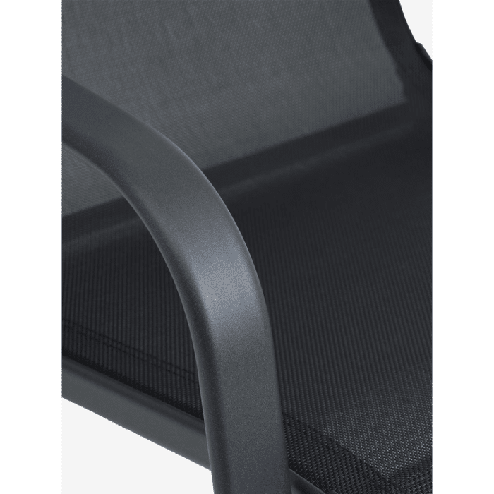 Vrtna stolica metal-tekstilen AM-092 55x75x95cm crna - Slika 6