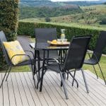 Vrtna stolica metal-tekstilen AM-092 55x75x95cm crna - Slika 8