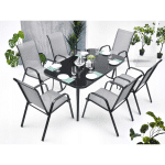 Vrtna stolica metal-tekstilen AM-092 55x75x95cm siva - Slika 2