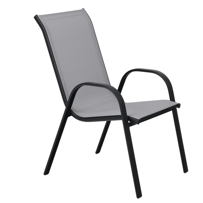 Vrtna stolica metal-tekstilen AM-092 55x75x95cm siva - Slika 3