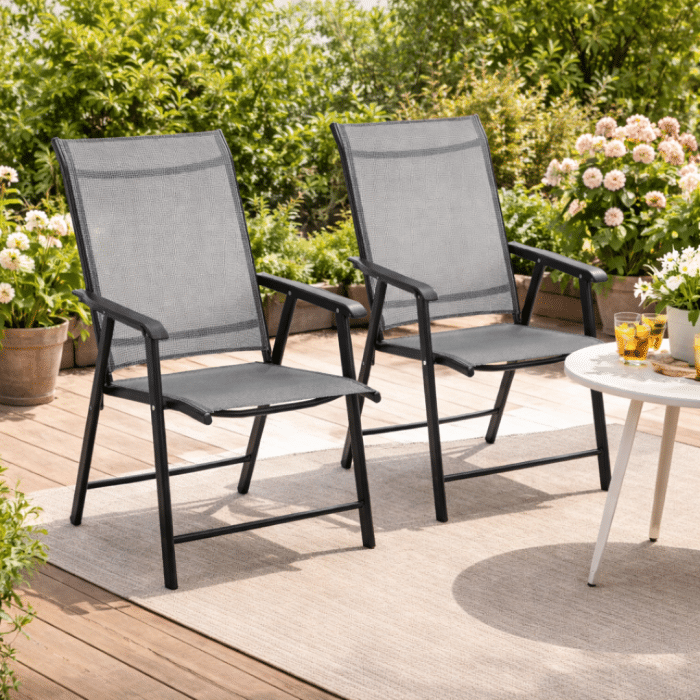 Vrtna stolica metal-tekstilen 57x67x94cm AM-044 - Slika 2