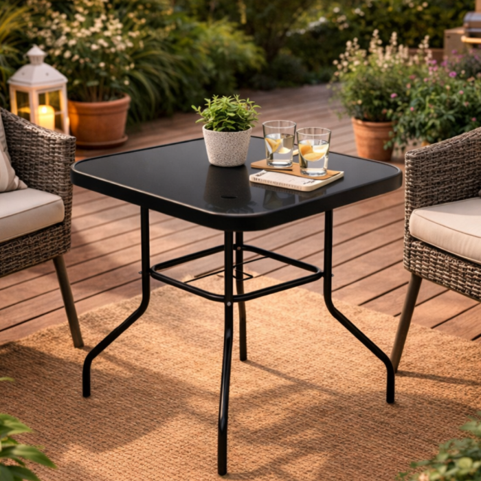 Vrtni stol metalni 80x80x70cm AM-073A - Slika 2