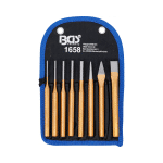 Set gurača rascjepki | 150 mm | uklj. dlijeto + točkalo | 8-dijelni