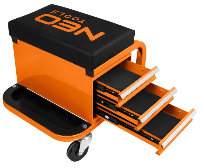 Radna stolica na kotačima s kutijom za alat NEO 11-605 - Slika 4