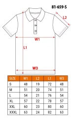 NEO DENIM Polo majica kratkih rukava, crna S-XXXL 81-659 - Slika 3