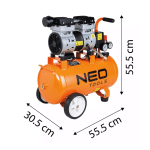 Bezuljni kompresor 24L NEO 12K021-1 - Slika 2