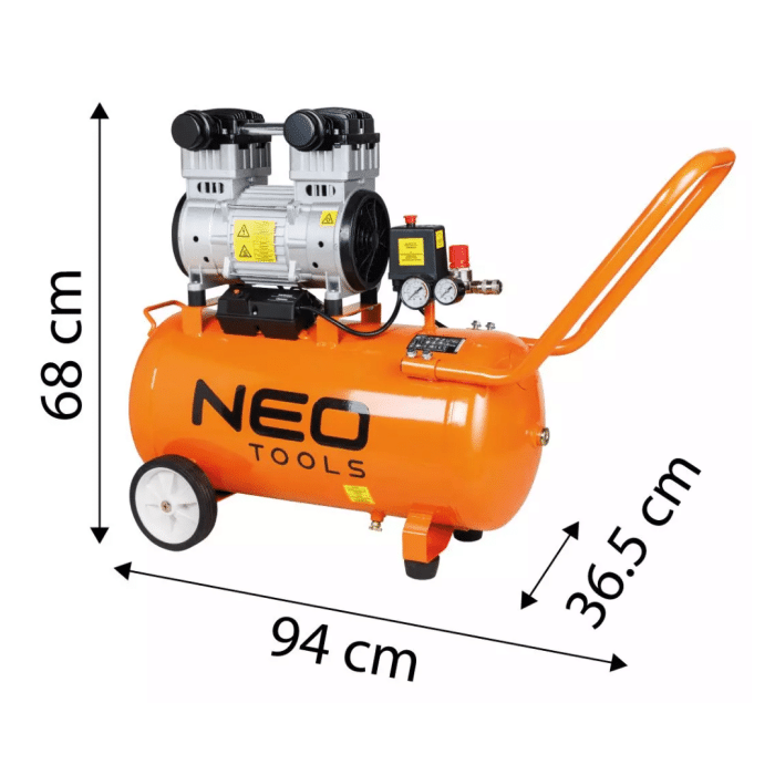 Bezuljni kompresor 50L NEO 12K022-1 - Slika 2