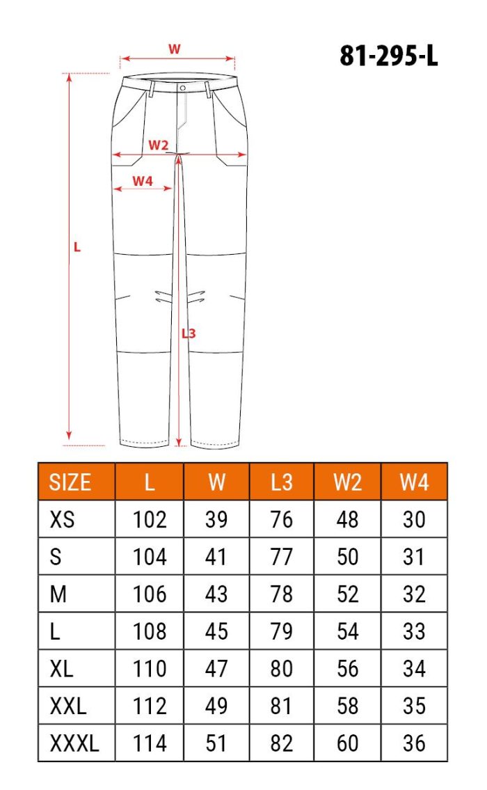 81-295-1-L__BNE_TWM NEO Radne hlače Mix&Match rastezljive, crno-zelene 81-295-1 - Slika 3
