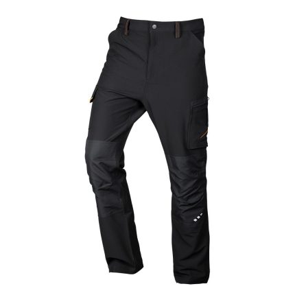 Radne hlače Mix&Match rastezljive, crno-narančaste NEO 81-295-2
