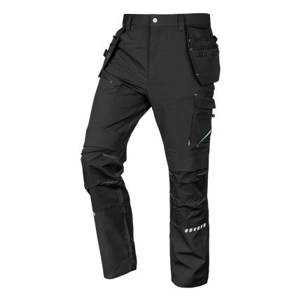 NEO Radne hlače Mix&Match rastezljive s ojačanjima, crne 81-296-3