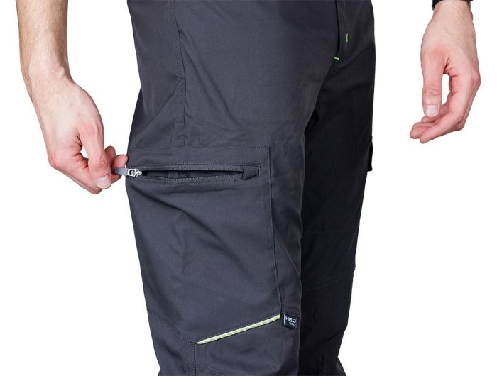 NEO Radne hlače Mix&Match rastezljive, sive 81-298-1 - Slika 4