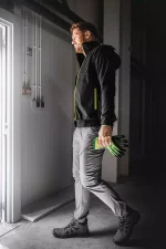 NEO Softshell jakna Mix&Match, crno/žuta S-XXXL 81-562 - Slika 4