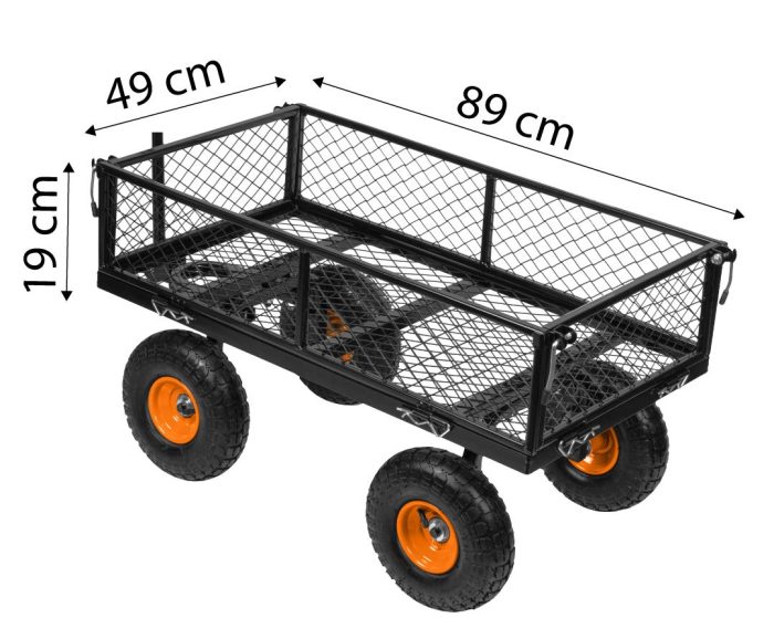 NEO Čelična vrtna kolica nosivosti 300kg 84-406 - Slika 2