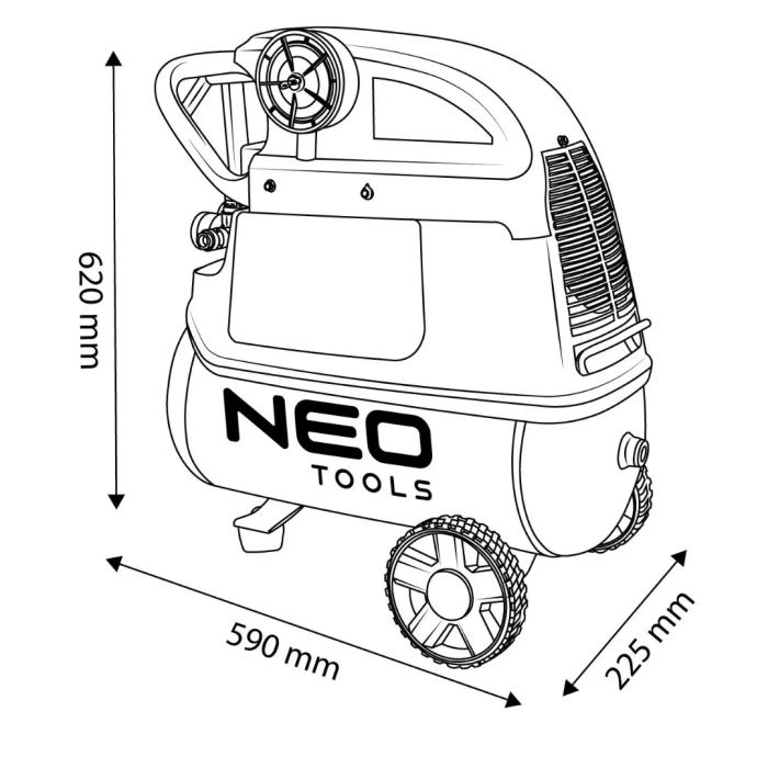 Kompresor 24l 12K023 NEO TOOLS - Slika 2