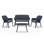 Vrtni set LUXOR-sivi