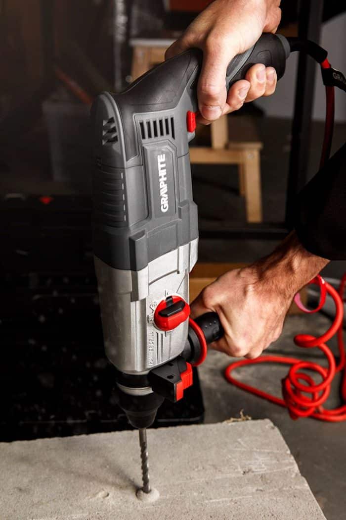 GRAPHITE Čekić bušilica 800 W, 2,8 J, model 58G538 SDS+ s koferom - Slika 2