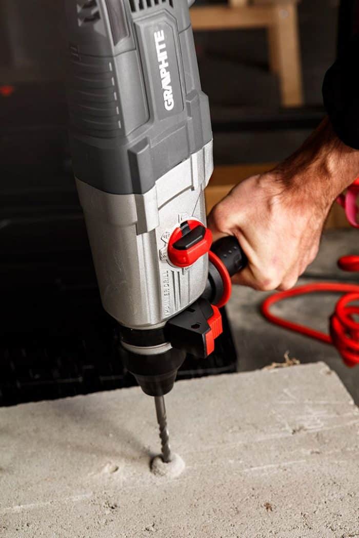 GRAPHITE Čekić bušilica 800 W, 2,8 J, model 58G538 SDS+ s koferom - Slika 3