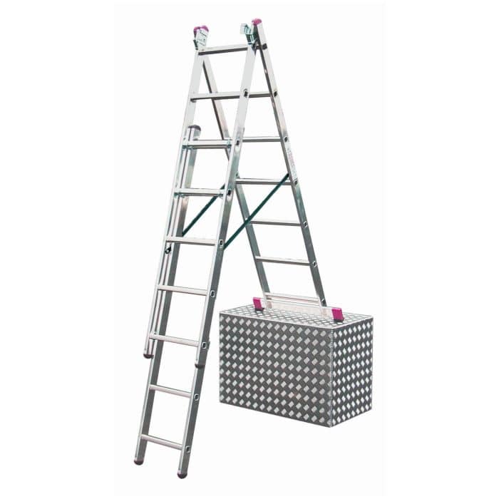KRAUSE Ljestve trodijelne 3x6 gazišta CORDA - Slika 5
