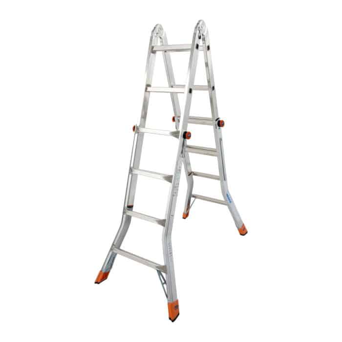 KRAUSE Ljestve zglobne TeleMatic 4x4 gazišta MONTO - Slika 3