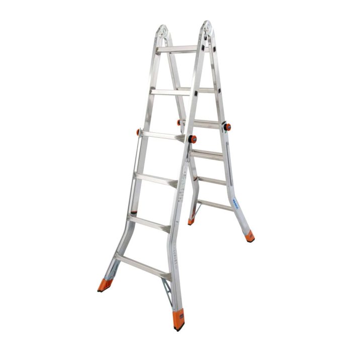 KRAUSE Ljestve zglobne TeleMatic 4x4 gazišta MONTO - Slika 3