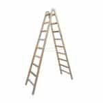 KRAUSE Ljestve drvene STABILO 2x9 reda radna visina 3,80 m - Slika 2