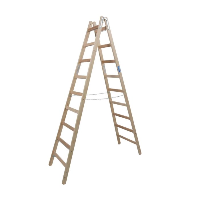 KRAUSE Ljestve drvene STABILO 2x9 reda radna visina 3,80 m - Slika 2