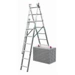 KRAUSE Ljestve trodijelne 3x9 gazišta CORDA - Slika 6