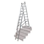 KRAUSE Ljestve trodijelne 3x9 gazišta CORDA - Slika 5