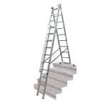 KRAUSE Ljestve trodijelne 3x6 gazišta CORDA - Slika 4
