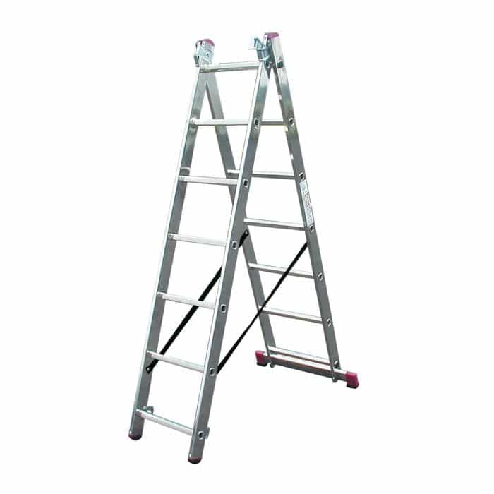 KRAUSE Ljestve trodijelne 3x9 gazišta CORDA - Slika 4