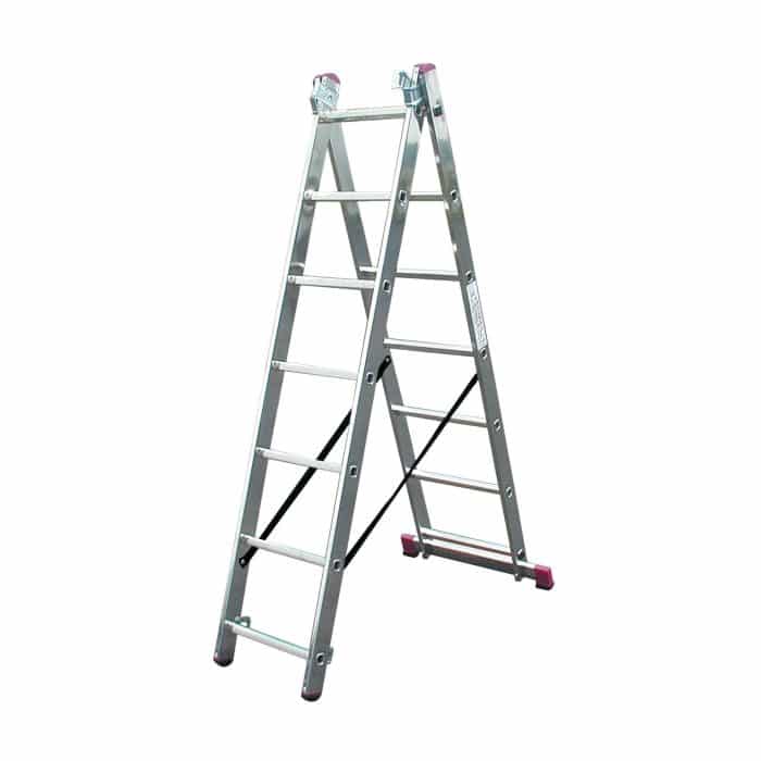 KRAUSE Ljestve trodijelne 3x6 gazišta CORDA - Slika 3