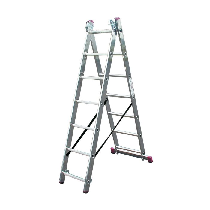 KRAUSE Ljestve trodijelne 3x6 gazišta CORDA - Slika 3