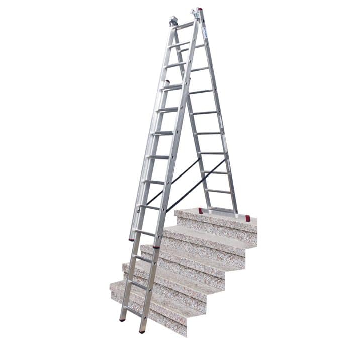 KRAUSE Ljestve trodijelne 3x8 gazišta CORDA - Slika 5
