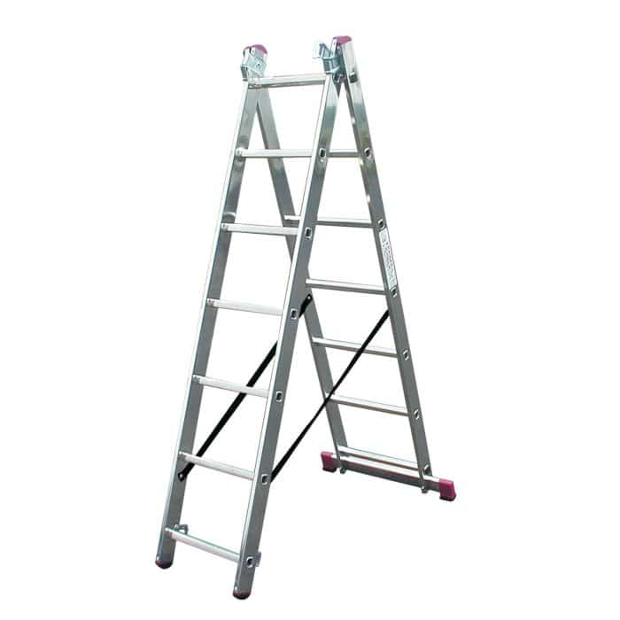 KRAUSE Ljestve trodijelne 3x8 gazišta CORDA - Slika 6