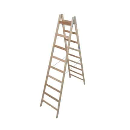 KRAUSE Ljestve drvene STABILO 2x9 reda radna visina 3,80 m