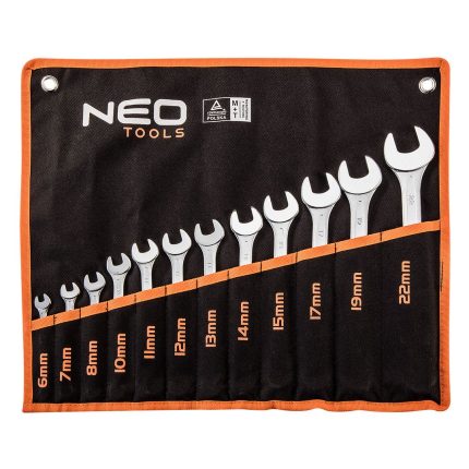 NEO Set okasto-viljuškastih ključeva 6-22 mm, 12/1 09-752