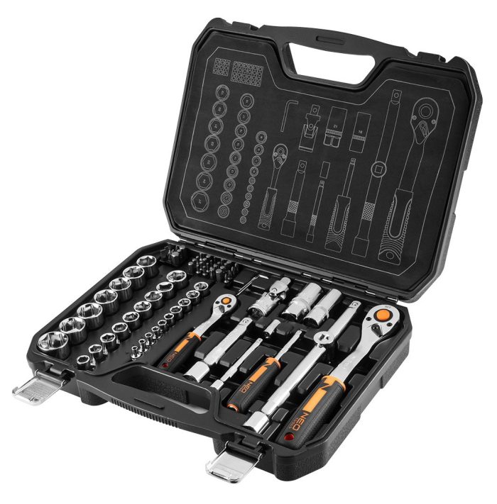 NEO Set nasadnih ključeva 1/4 i 1/2, 73/1 10-054 - Slika 5